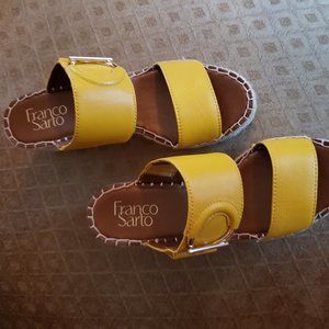 Franco Sarto Yellow Wedges